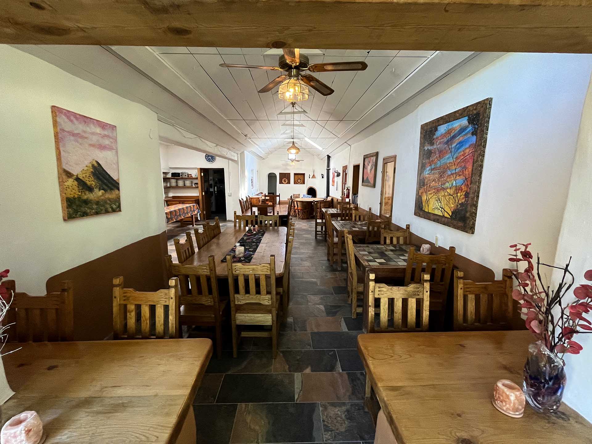 Dining hall at Synergia Ranch