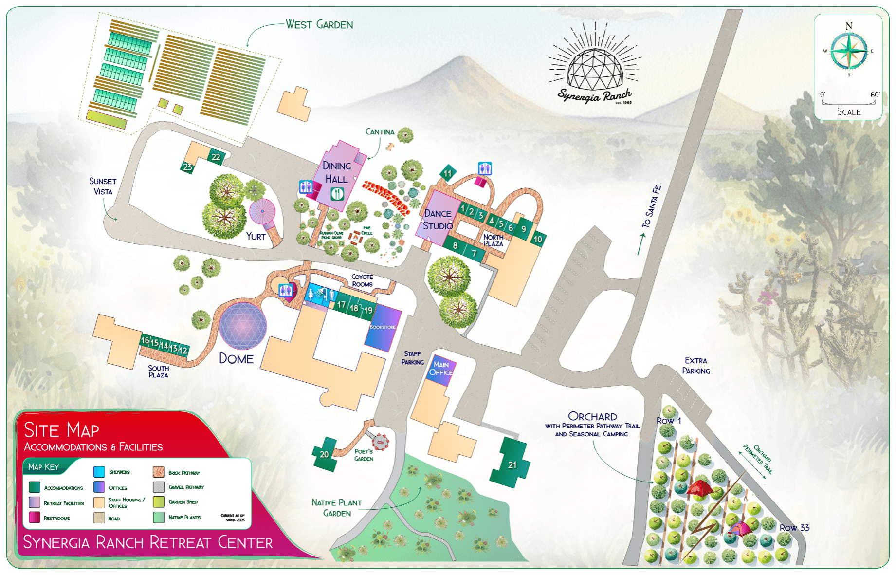Synergia Ranch site map